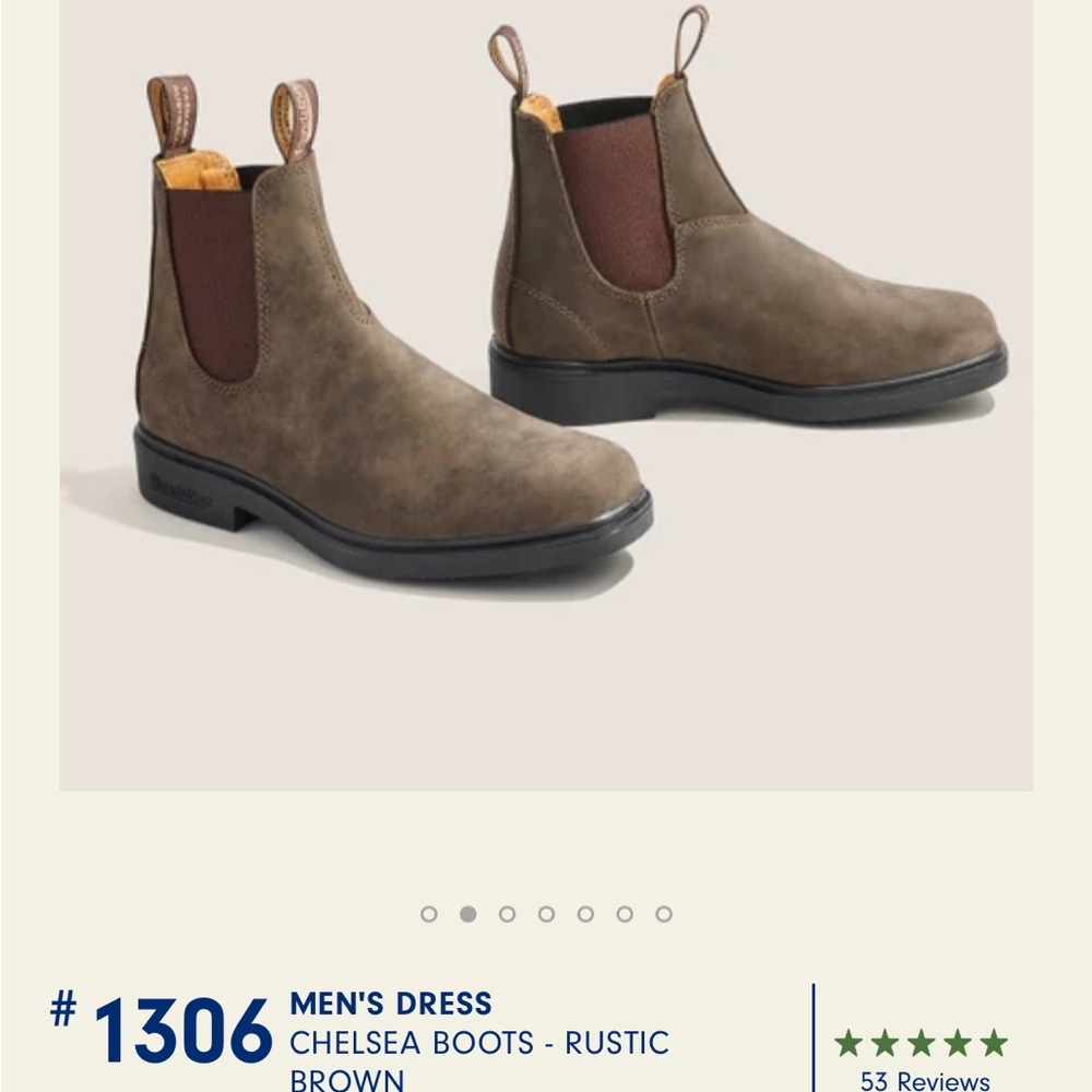 blundstone 1306 dress boots brown, great condition us size 5.5 mens/7.5 womens